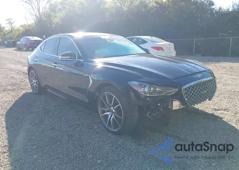2019 Genesis G70 3.3T Advanced из США, поврежденный, VIN KMTG54LE0KU034628